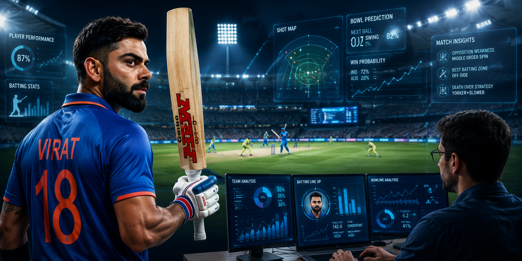 How AI Is Changing Cricket: The Data Secrets Behind Winning Teams
